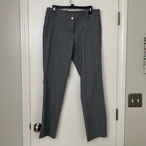 NIKE • Nike Golf Dri Fit Women’s Grey Plaid Printed Cropped Pants Size 10